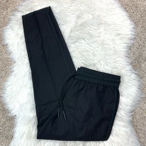 Kit Ace Black Wool Cashmere Drawstring Waist Pant